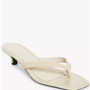 Toteme Elegant Cream Women's Thing Sandals Size 39 9 Ivory Croc